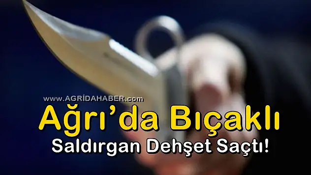 Ağrı'da Bıçaklı Saldırgan Dehşet Saçtı!