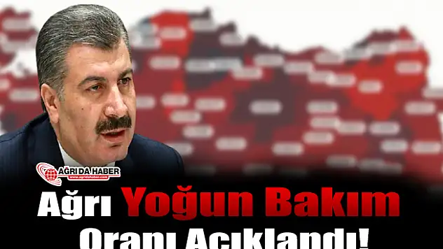 Ağrı Yoğun Bakım Oranı Açıklandı