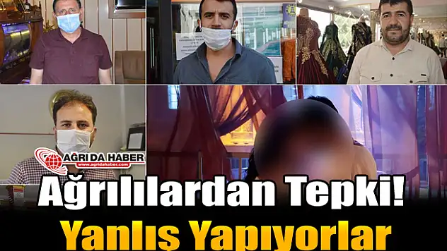 Ağrılılardan Yanlış tanıtımlara Tepki! Yanlış Yapıyorlar