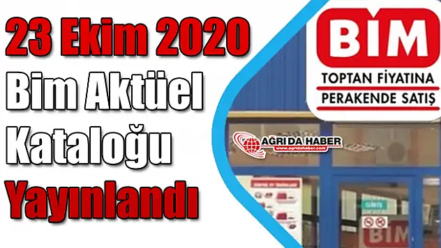 23 Ekim 2020 Bim Aktüel Kataloğu Yayınlandı!