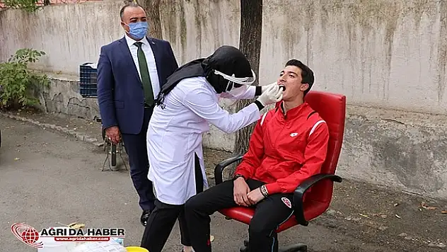 Ağrı SEM Sporcuları Koronavirüs Taramasından Geçti
