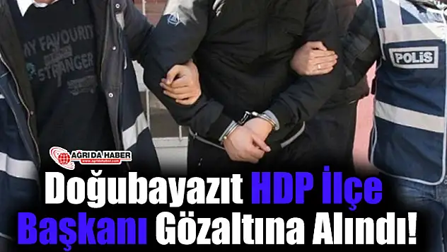 Doğubayazıt HDP İlçe Başkanı Gözaltına Alındı!