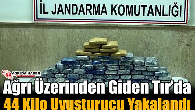 Ağrı Yönünde Giden Tır'dan 44 Kilo Uyuşturucu Bulundu!