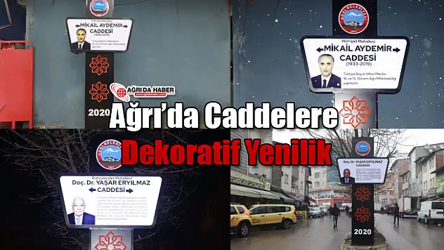 Ağrı'da Caddelere Dekoratif Yenilik!