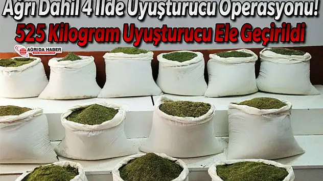 Ağrı Dahil 4 İlde Uyuşturucu Operasyonu