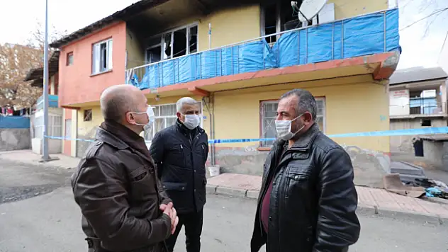 Vali Varol Yanan Evde İncelemelerde Bulundu!