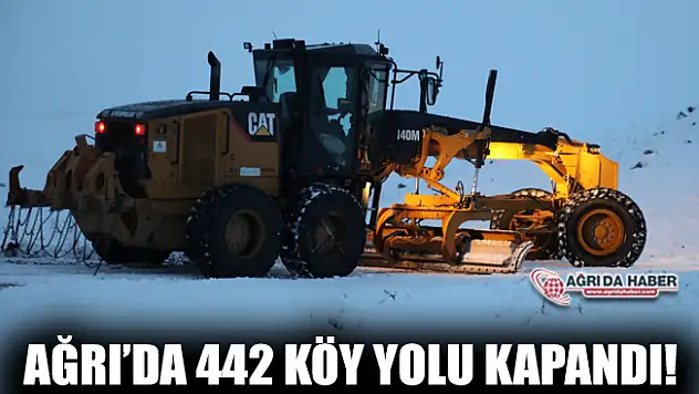 Ağrı'da 442 köy yolu ulaşıma kapandı