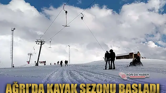 Ağrı'da kayak sezonu geçde olsa başladı