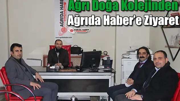 Ağrı Doğa Kolejinden Ağrıda Haber'e Ziyaret