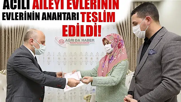 Osman VAROL Acılı Aileye Yeni Evlerinin Anahtarını Teslim Etti