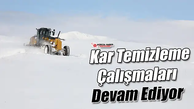 Ağrı İl Özel İdaresi Karla Mücadeleye Devam Ediyor