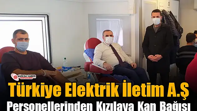 Türkiye Elektrik İletim Personellerinden Kızılaya Kan Bağışı