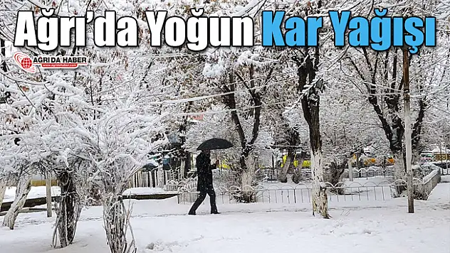 Ağrı'da Yoğun Kar Yağışı Etkili oldu!