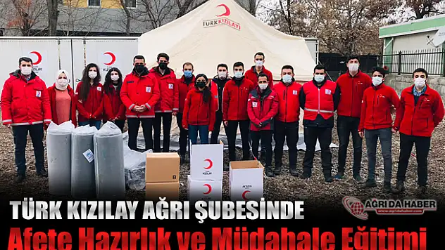 Türk kızılay Ağrı Şube Afet Timleri Afete Hazır