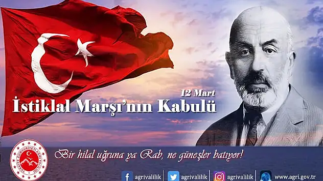 Vali Dr. Osman Varol'un 12 Mart İstiklal Marşı'mızın Kabulü mesajı