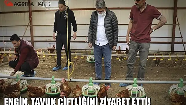 Ağrı İl Tarım ve Orman Müdürü Kenan Engin Yumurtacı Tavuk Çiftliğini Ziyaret Etti