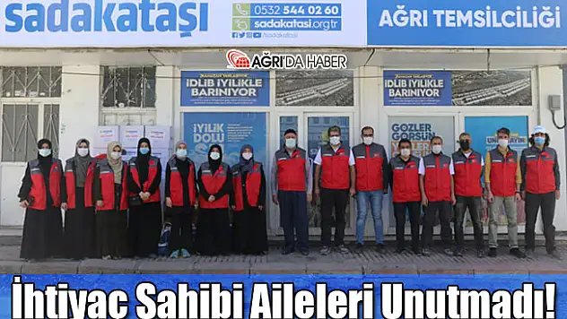Sadakataşı Derneği'nden Ağrı'da İhtiyaç Sahibi Ailelere Yardım