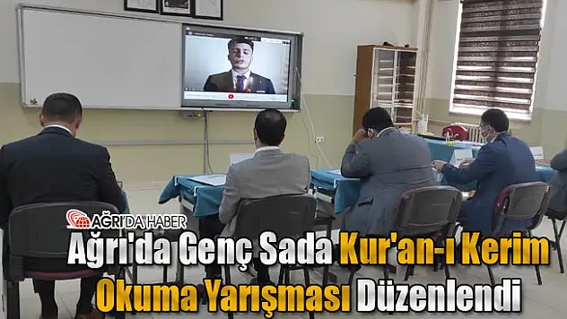 Ağrı'da Genç Sada Kur'an-ı Kerim Okuma Yarışması Düzenlendi