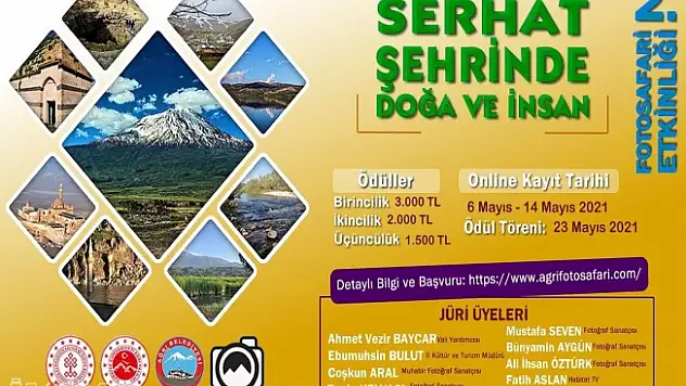 Ağrı düzenlenecek olan 2'nci Foto Safari etkinliği ile tanıtılacak
