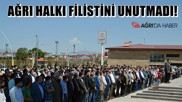 Ağrı Halkı Filistinliler için Cumada bir araya geldi