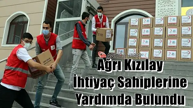 Ağrı Kızılay ve Ağrı Milli Eğitim İhtiyaç Sahiplerine Yardımda Bulundu