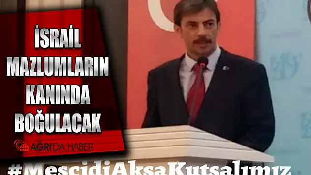 Türkiye Kamu-Sen Ağrı İl Temsilciliğinden İsrail'e Tepki