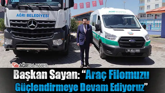 Ağrı Belediyesi'nin Filosuna Kanal Açma ve Cenaze Nakil Aracı Eklendi