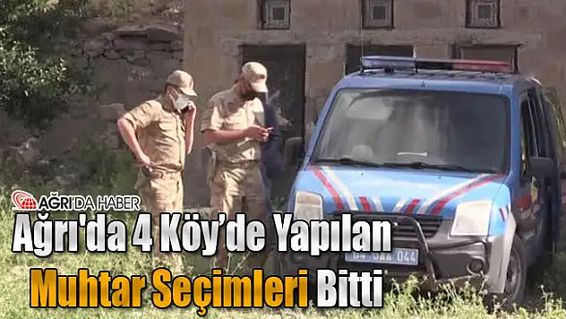 Ağrı'da 4 Köy'de Muhtar Seçimleri Bitti