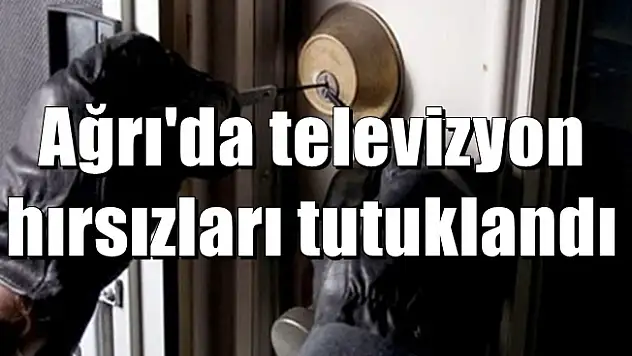 Ağrı'da televizyon hırsızları yakalandı