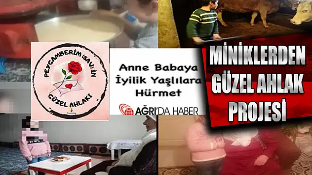 Ağrılı Miniklerden Güzel Ahlak Projesi ile eTwinningde