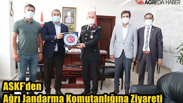 ASKF'den Ağrı Jandarma Komutanlığına Tebrik Ziyareti
