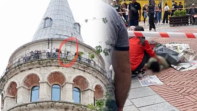 Galata Kulesine Çıkan Genç İntihar Etti