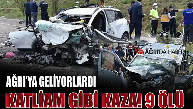İstanbul'dan Ağrıya gelen araç kaza yaptı! 9 Ölü
