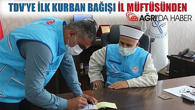 TDV'ye İlk Kurban Bağışı Tandoğan TOPÇU'dan