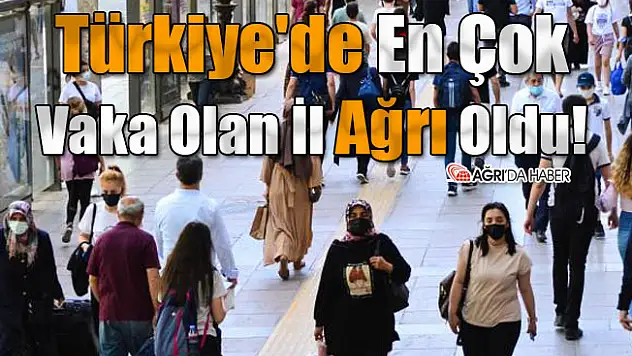 Türkiye'de En Çok Vaka Olan İl Ağrı Oldu!