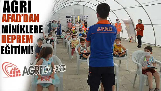 AFAD Ağrı Miniklere Deprem Eğitimi Verdi!