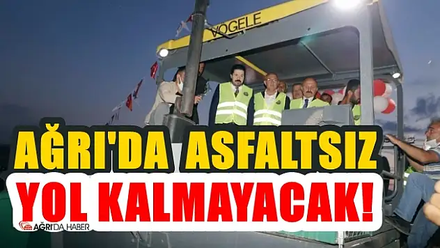Ağrı'da Sıcak Asfalt Plenti Hizmete Açıldı