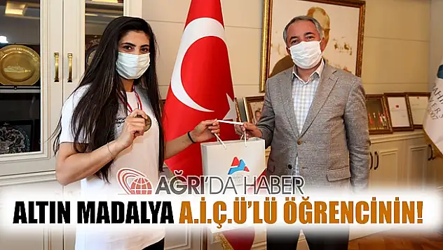 AİÇÜ'lü Öğrenci Kick Boks'ta Altın Madalyanın Sahibi Oldu