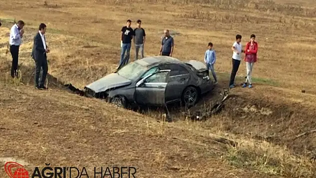 Ağrı'da Araç Takla Attı, Yaralılar Var!