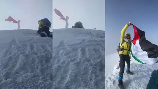 Filistinli Genç Ağrı Dağı'na Çıktı!