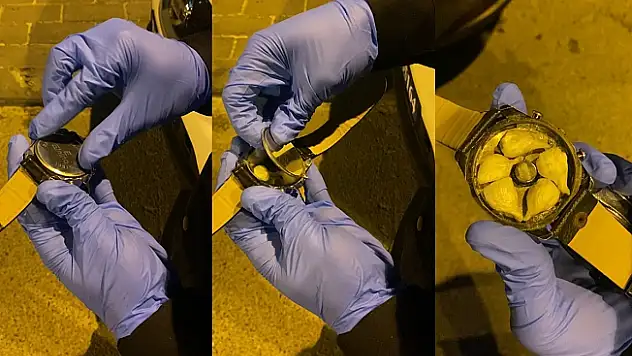 Kol saatinden 3.5 gram kokain çıktı!