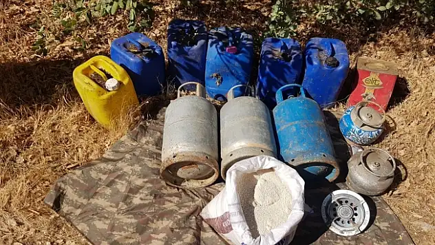 PKK'ya ait malzemeler ele geçirildi