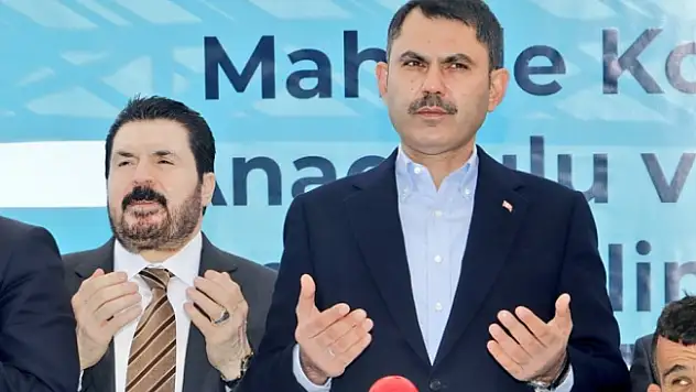 Çevre Şehircilik ve İklim Değişikliği Bakanı Murat Kurum Ağrı'da