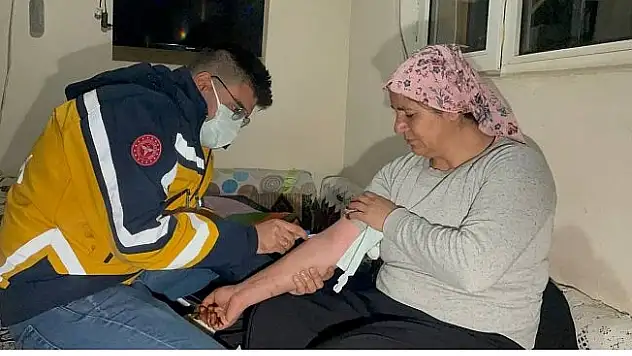 Hamur'da sağlık ekipleri hasta kadın için seferber oldu!