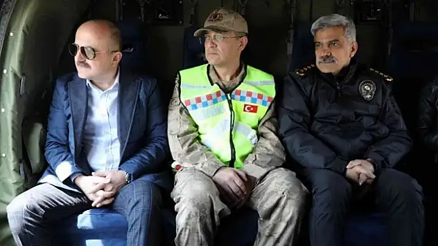 Ağrı'da havadan trafik denetimi yapıldı