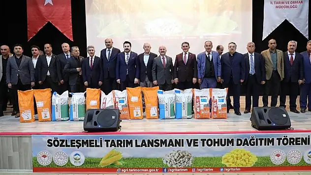 Ağrı'da Tohum Dağıtım Töreni Yapıldı