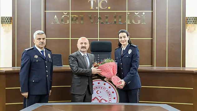 Ağrı Valisi Dr. Osman Varol, Emniyet Teşkilatını Kabul Etti