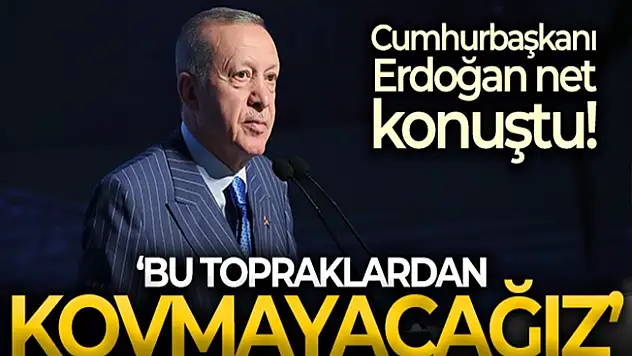 Cumhurbaşkanı Recep Tayyip Erdoğan'dan önemli açıklamalar!
