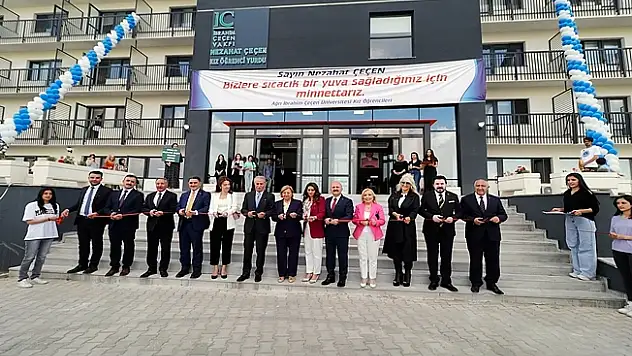 Ağrı'da Nezahat Çeçen Kız Öğrenci Yurdu açıldı
