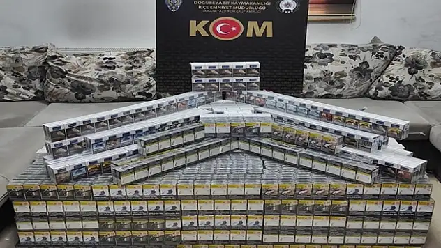 Ağrı Doğubayazıt'ta 4400 paket kaçak sigara ele geçirildi